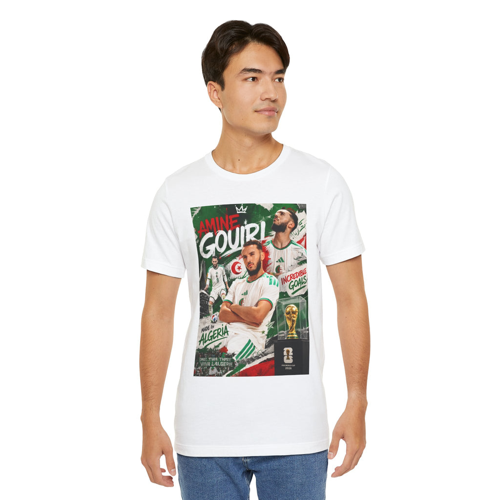 T-Shirt -Amine Gouiri. البس وشجّع بفخر، فأنت جزائري