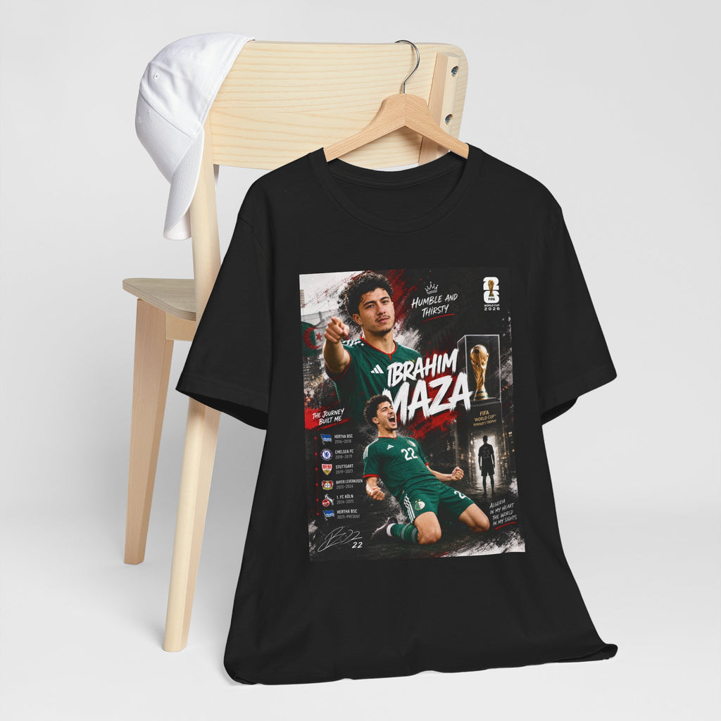 T-Shirt Ibrahim Maza. البس وشجّع بفخر، فأنت جزائري