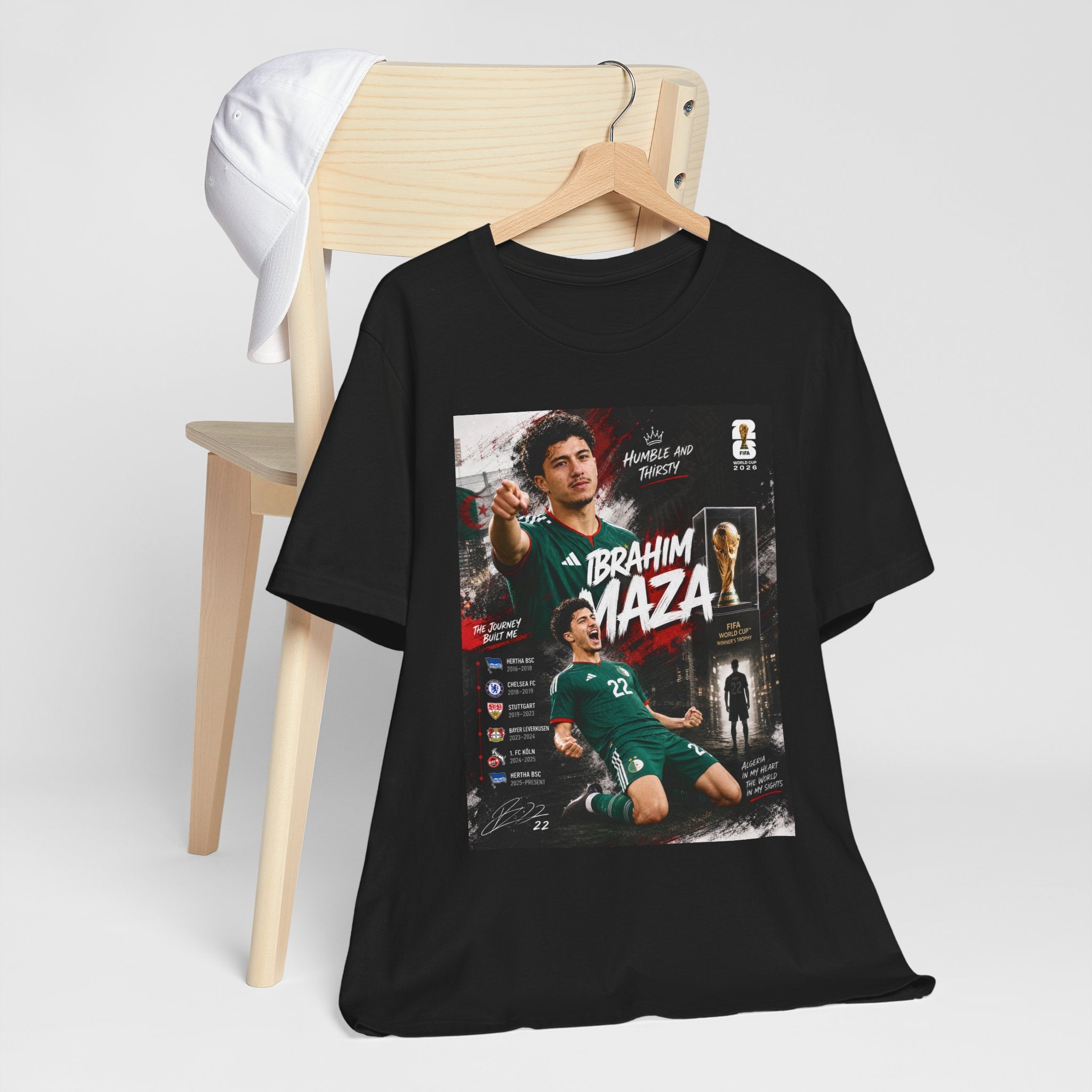 T-Shirt Ibrahim Maza. البس وشجّع بفخر، فأنت جزائري