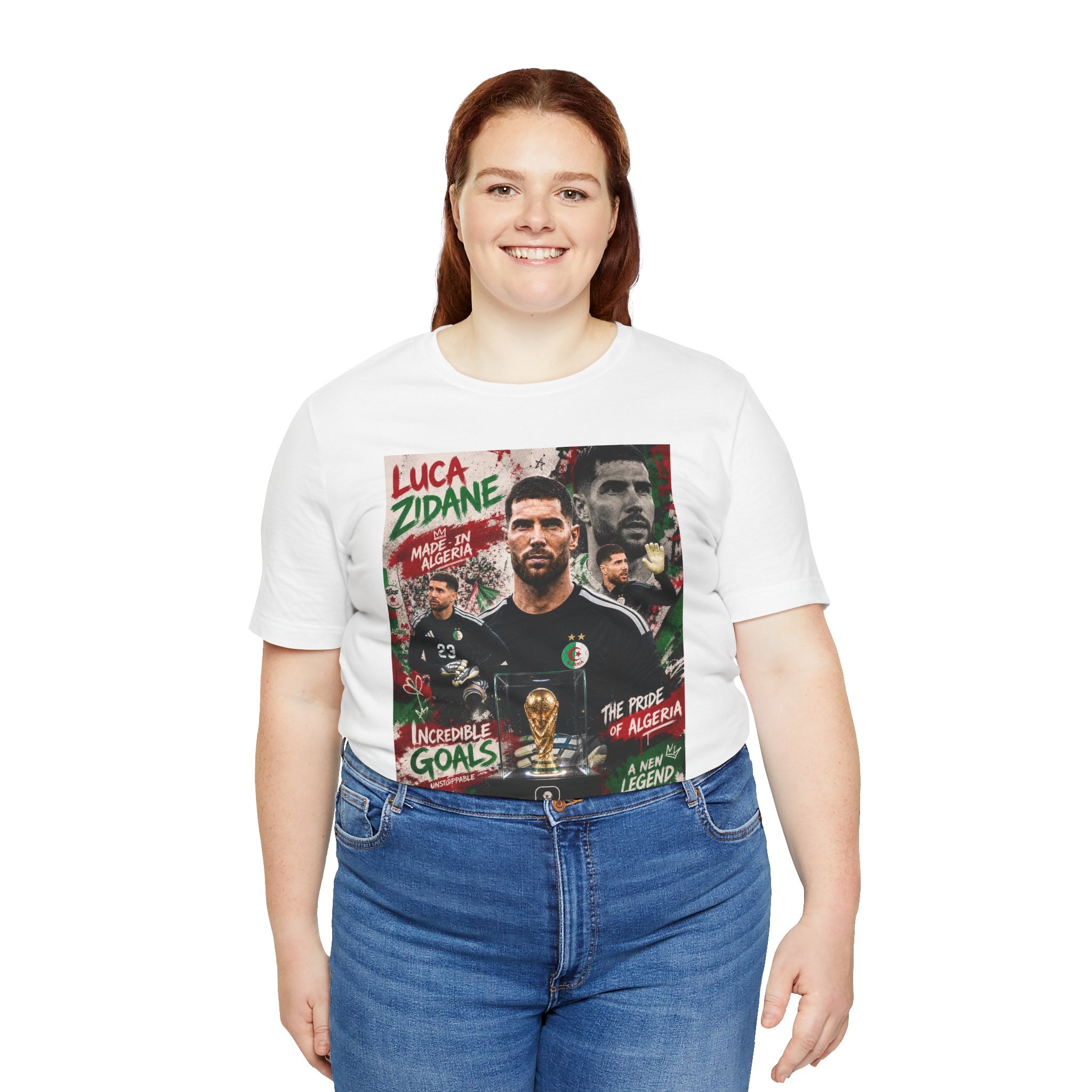 T-Shirt  Luca Zidane. البس وشجّع بفخر، فأنت جزائري