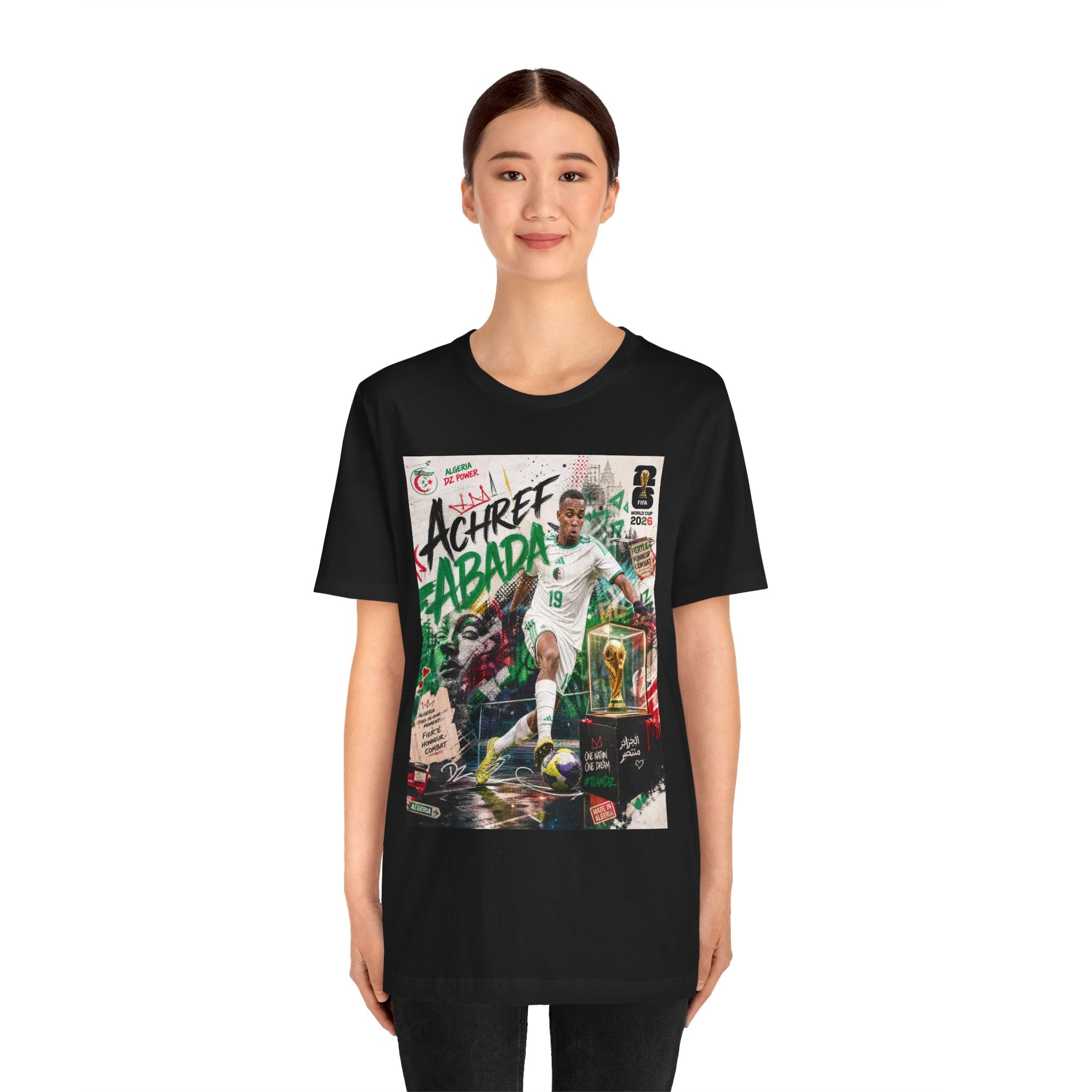 T-Shirt Achref Abada. البس وشجّع بفخر، فأنت جزائري