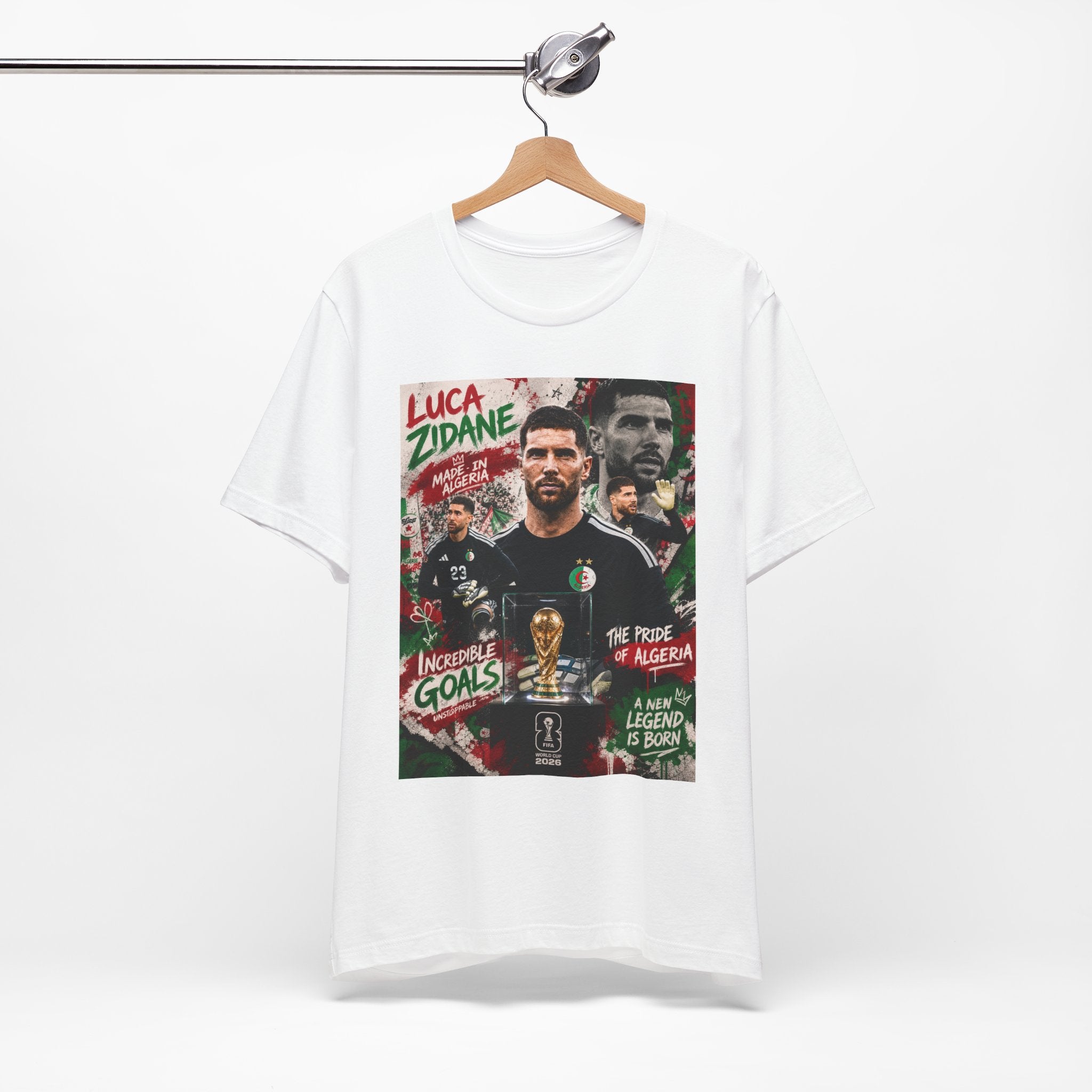 T-Shirt  Luca Zidane. البس وشجّع بفخر، فأنت جزائري