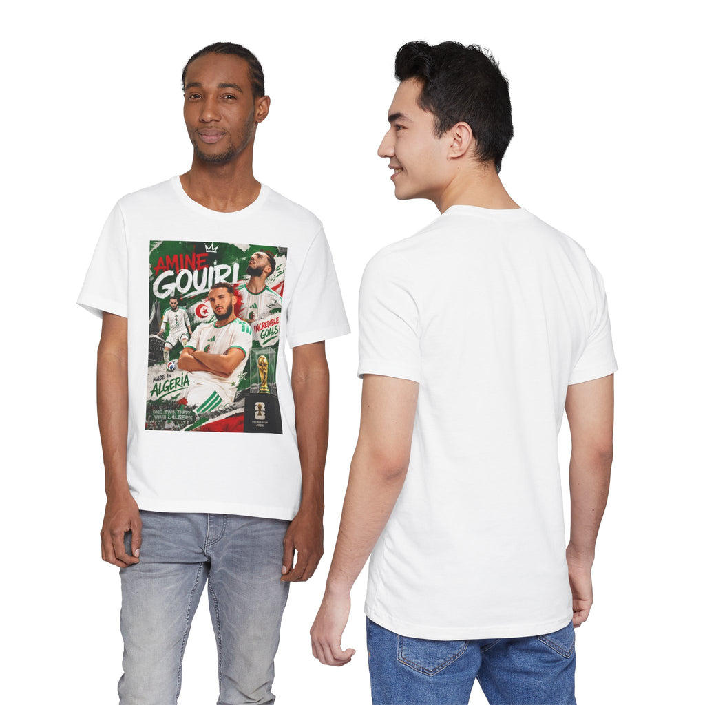 T-Shirt -Amine Gouiri. البس وشجّع بفخر، فأنت جزائري