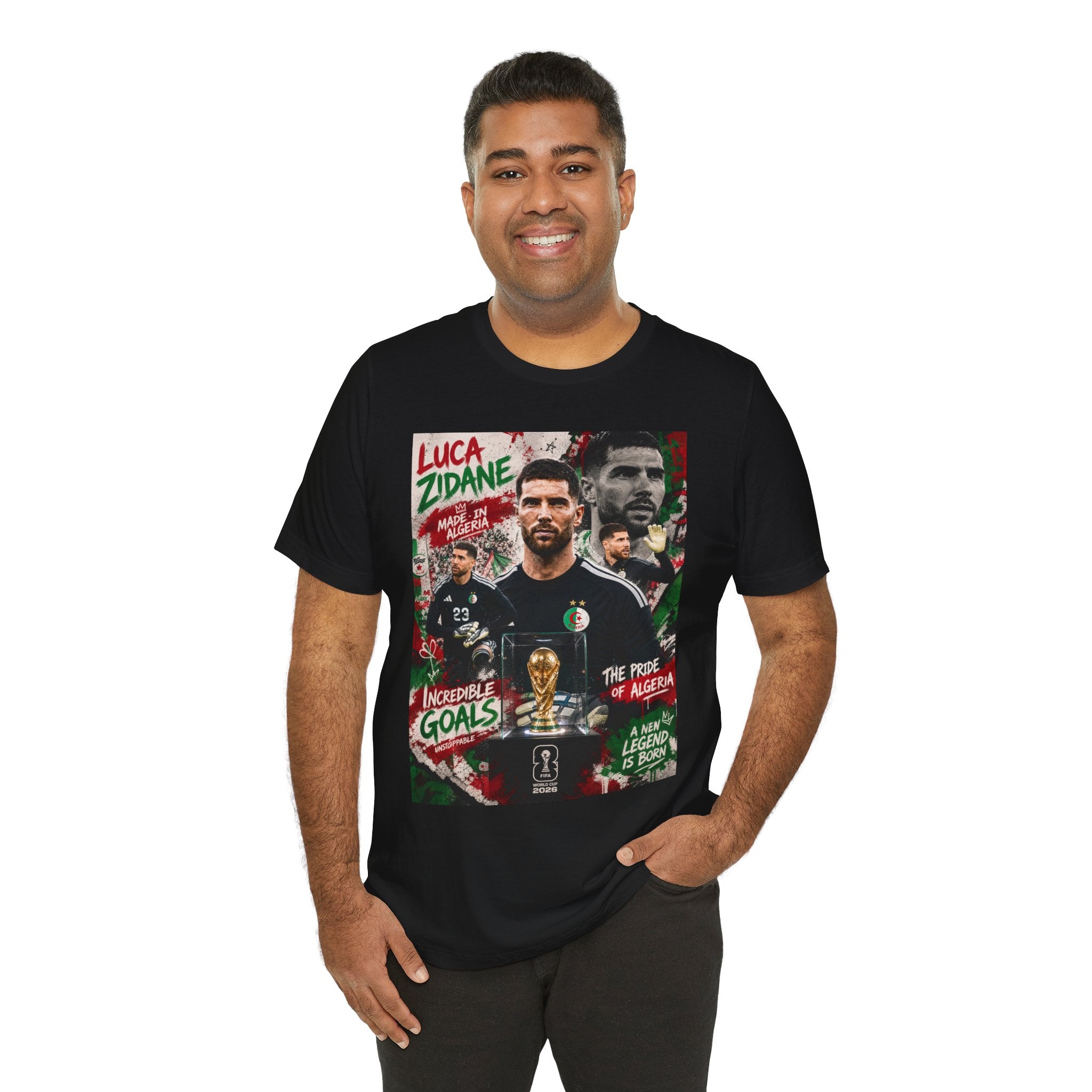 T-Shirt  Luca Zidane. البس وشجّع بفخر، فأنت جزائري