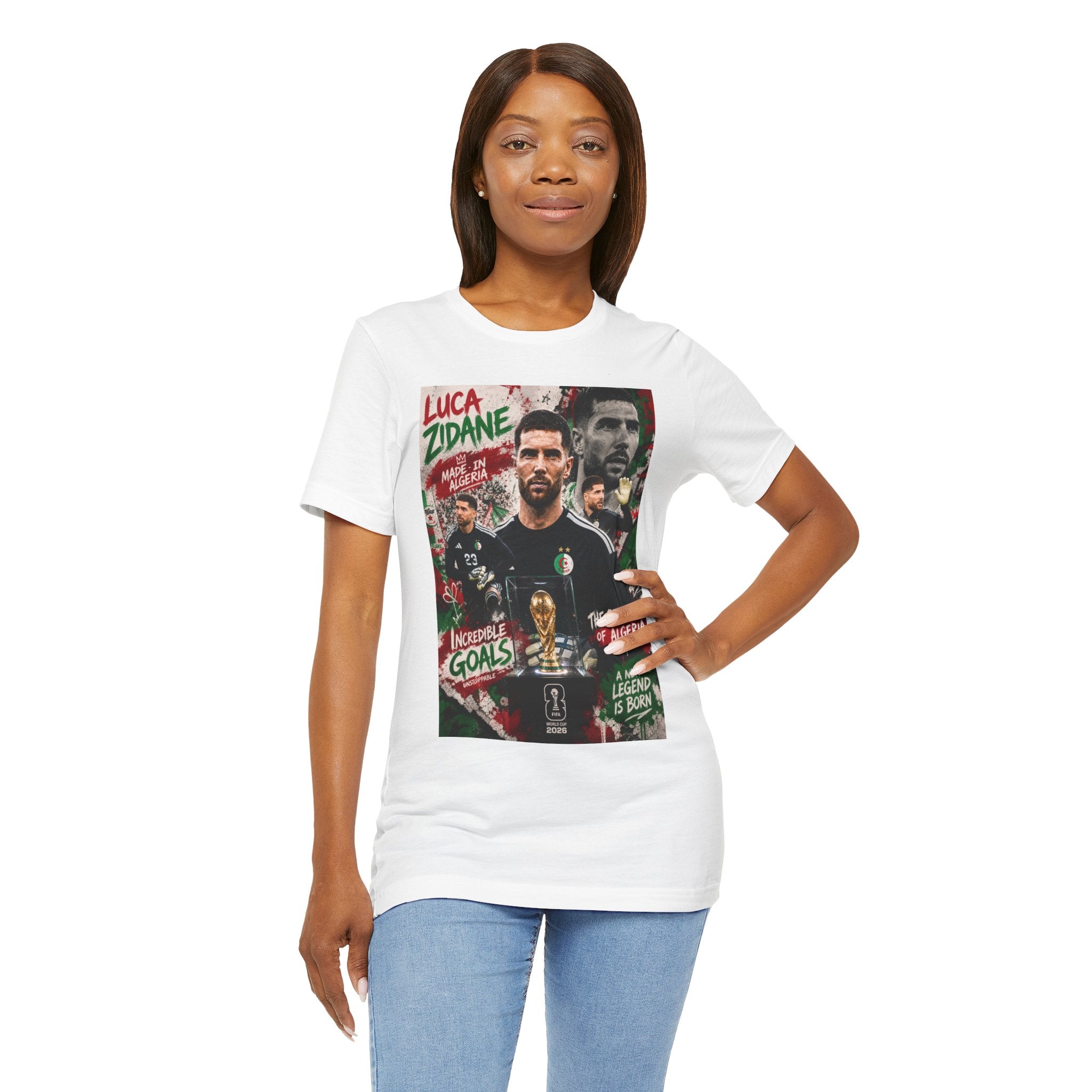 T-Shirt  Luca Zidane. البس وشجّع بفخر، فأنت جزائري