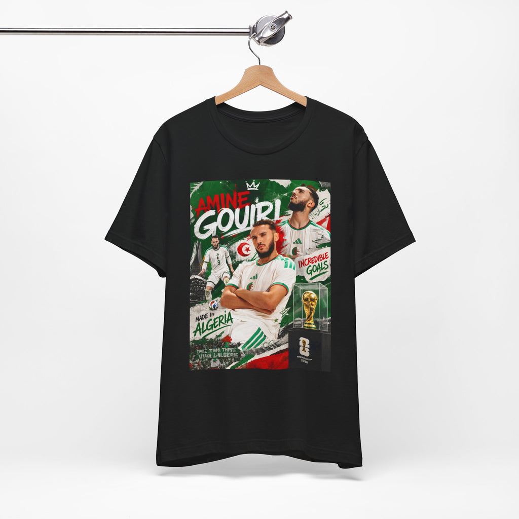 T-Shirt -Amine Gouiri. البس وشجّع بفخر، فأنت جزائري