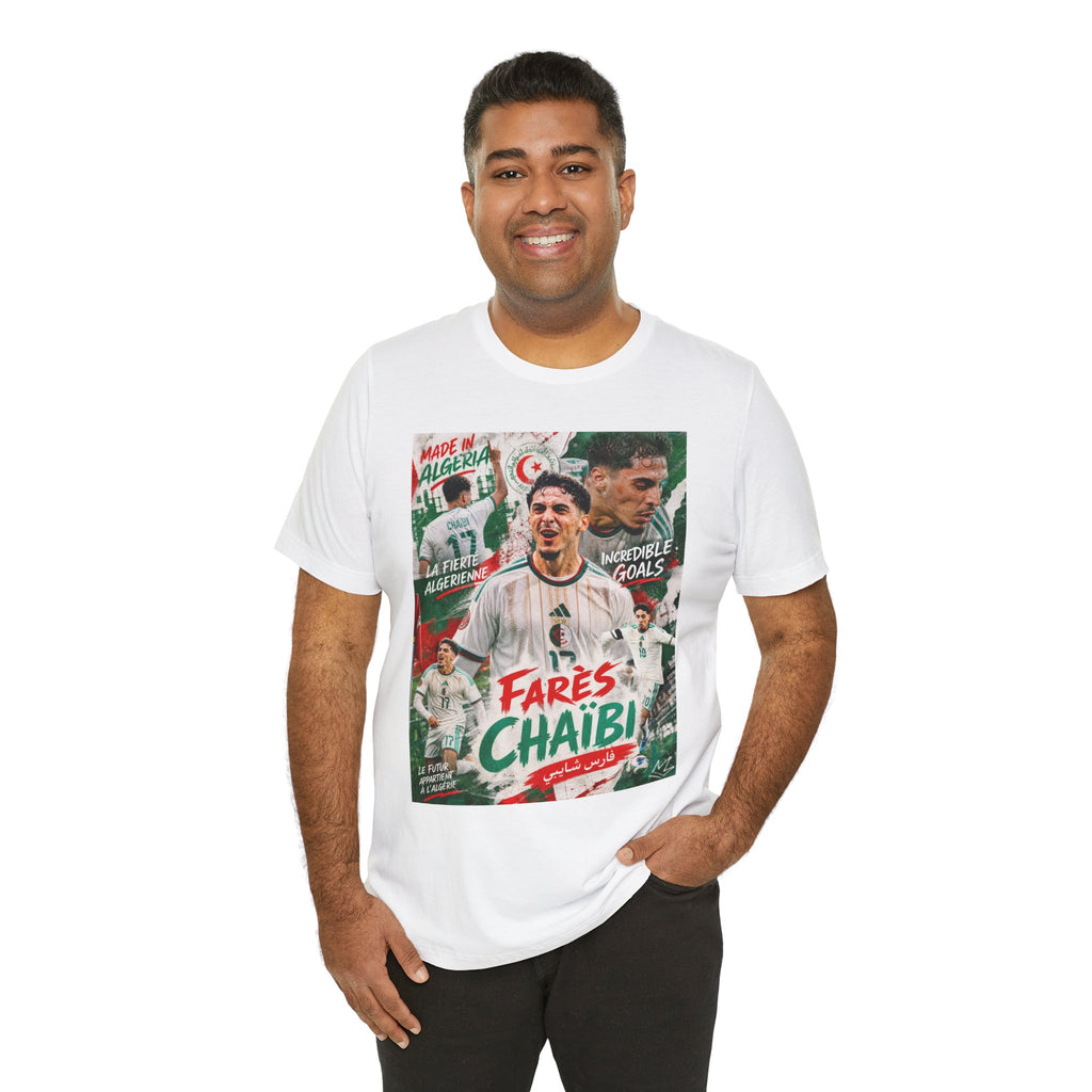 T-Shirt Farès Chaïbi. البس وشجّع بفخر، فأنت جزائري