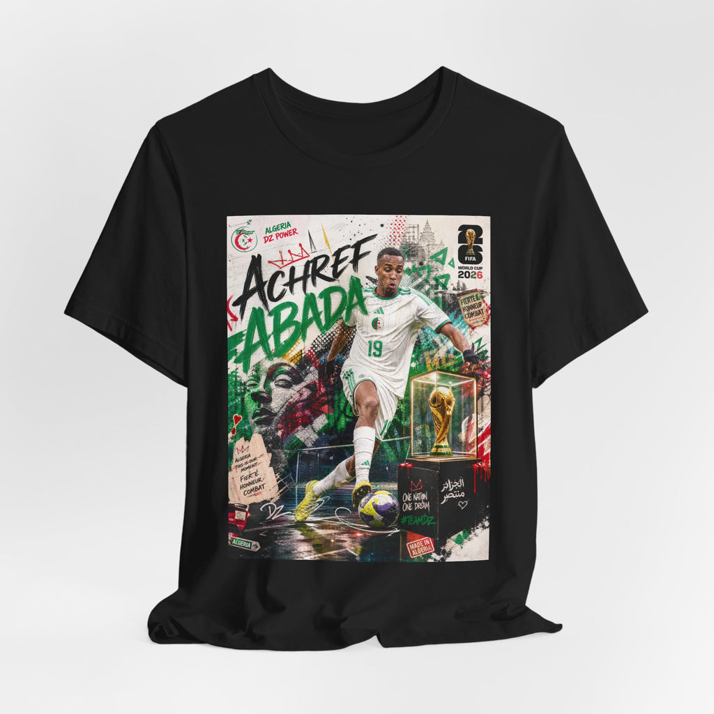 T-Shirt Achref Abada. البس وشجّع بفخر، فأنت جزائري