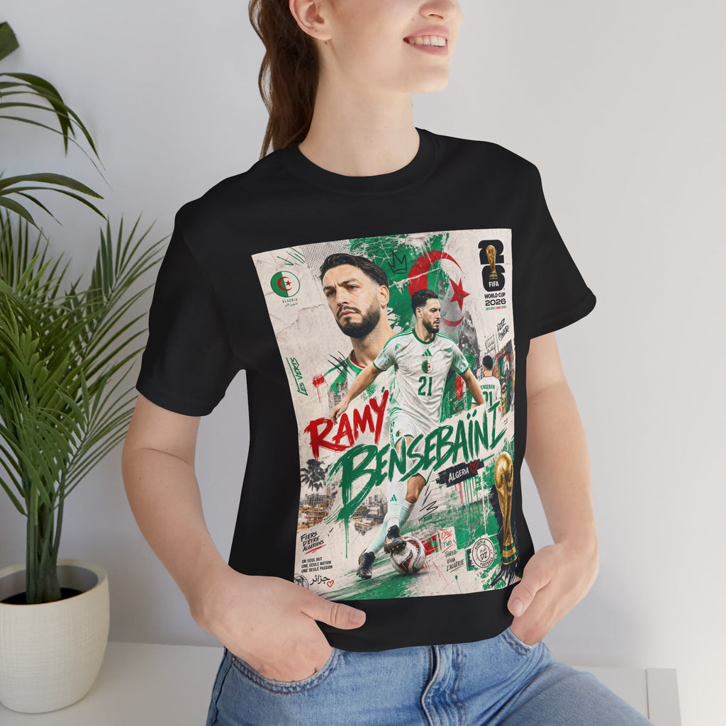 T-Shirt Ramy Bensebaïni. البس وشجّع بفخر، فأنت جزائري