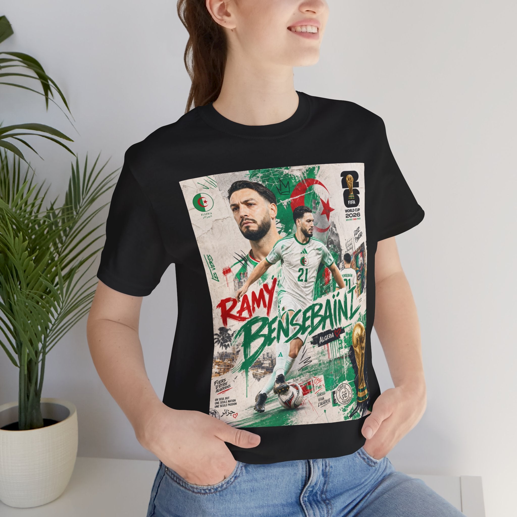 T-Shirt Ramy Bensebaïni. البس وشجّع بفخر، فأنت جزائري