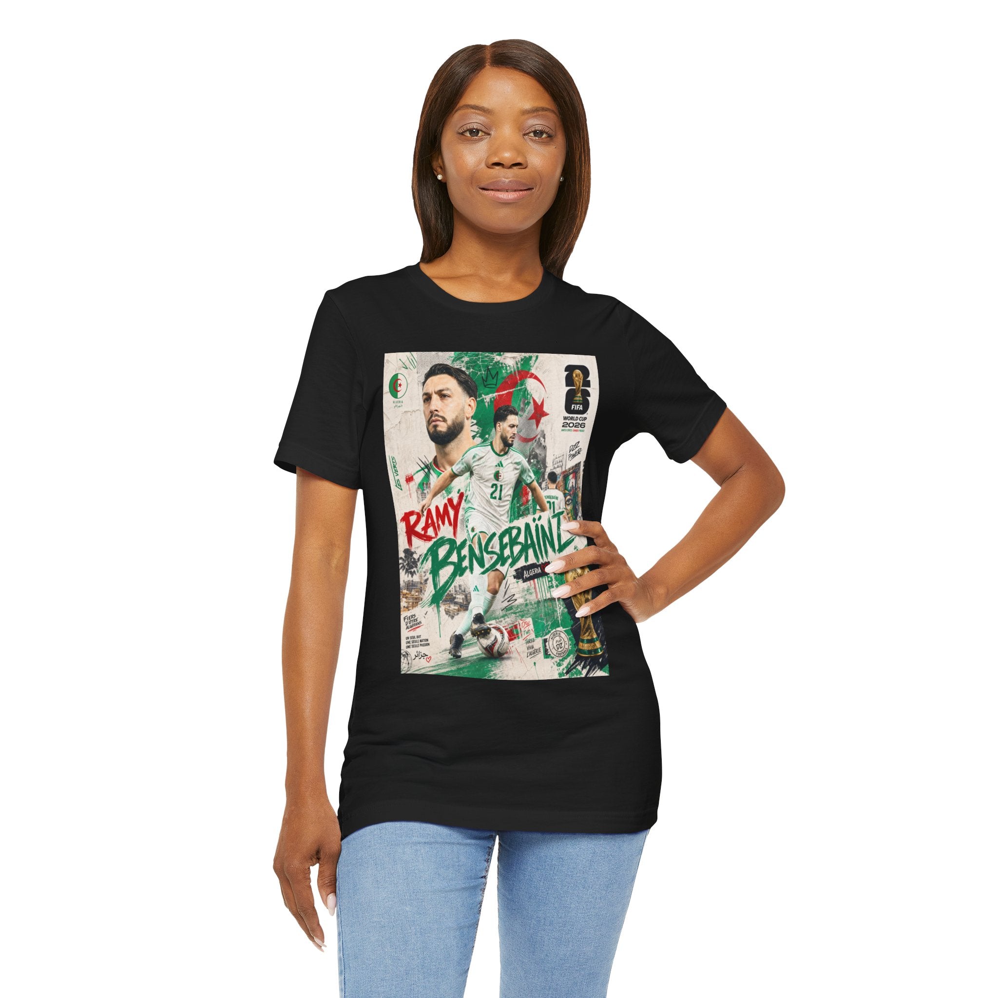 T-Shirt Ramy Bensebaïni. البس وشجّع بفخر، فأنت جزائري