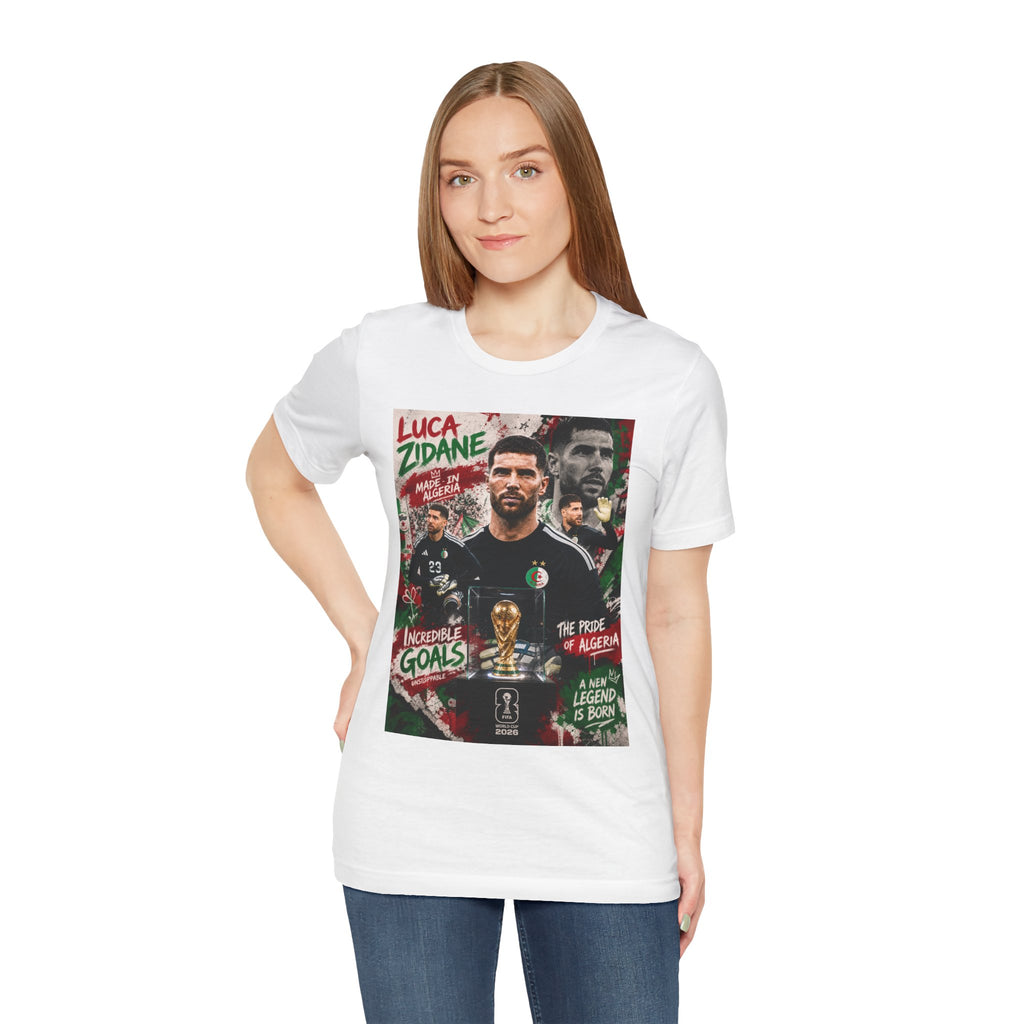 T-Shirt  Luca Zidane. البس وشجّع بفخر، فأنت جزائري