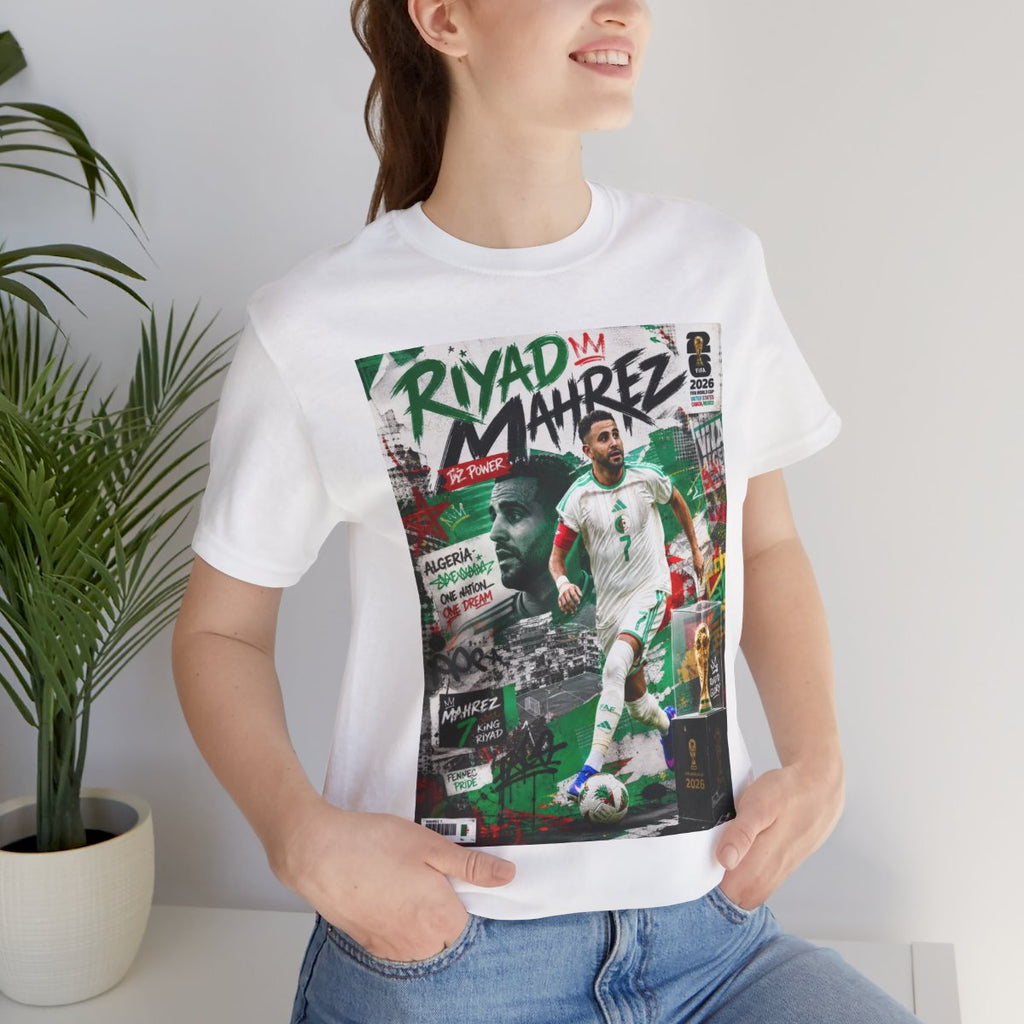 T-Shirt Riyad Mahrez. البس وشجّع بفخر، فأنت جزائري